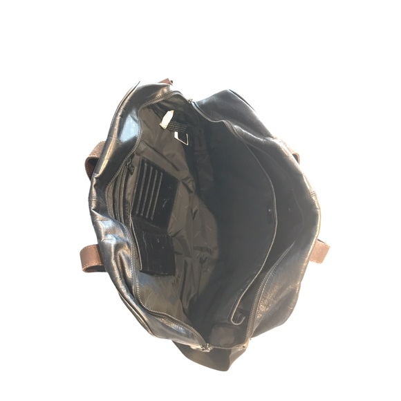 RUDSAK Black Brown GENUINE LEATHER Attaché Case Laptop Bag! - Picture 7 of 8